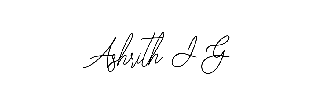 Make a beautiful signature design for name Ashrith J G. With this signature (Bearetta-2O07w) style, you can create a handwritten signature for free. Ashrith J G signature style 12 images and pictures png