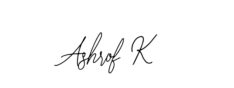 Also You can easily find your signature by using the search form. We will create Ashrof K name handwritten signature images for you free of cost using Bearetta-2O07w sign style. Ashrof K signature style 12 images and pictures png