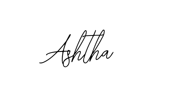 Design your own signature with our free online signature maker. With this signature software, you can create a handwritten (Bearetta-2O07w) signature for name Ashtha. Ashtha signature style 12 images and pictures png