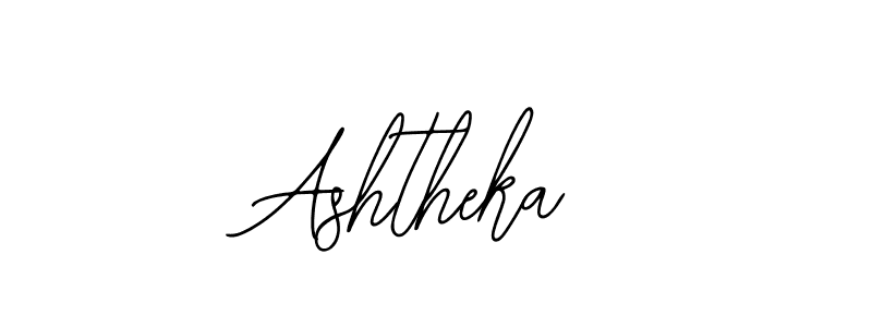 Use a signature maker to create a handwritten signature online. With this signature software, you can design (Bearetta-2O07w) your own signature for name Ashtheka. Ashtheka signature style 12 images and pictures png