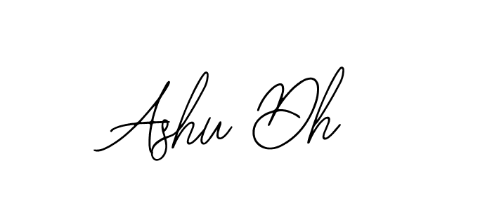 How to make Ashu Dh name signature. Use Bearetta-2O07w style for creating short signs online. This is the latest handwritten sign. Ashu Dh signature style 12 images and pictures png