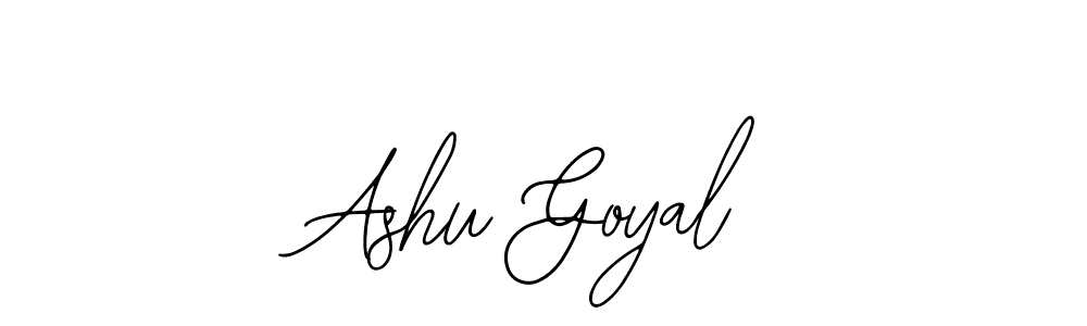 Bearetta-2O07w is a professional signature style that is perfect for those who want to add a touch of class to their signature. It is also a great choice for those who want to make their signature more unique. Get Ashu Goyal name to fancy signature for free. Ashu Goyal signature style 12 images and pictures png