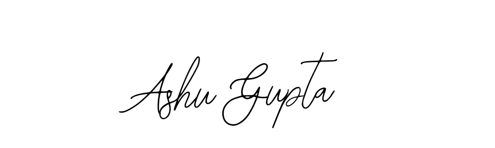 You should practise on your own different ways (Bearetta-2O07w) to write your name (Ashu Gupta) in signature. don't let someone else do it for you. Ashu Gupta signature style 12 images and pictures png