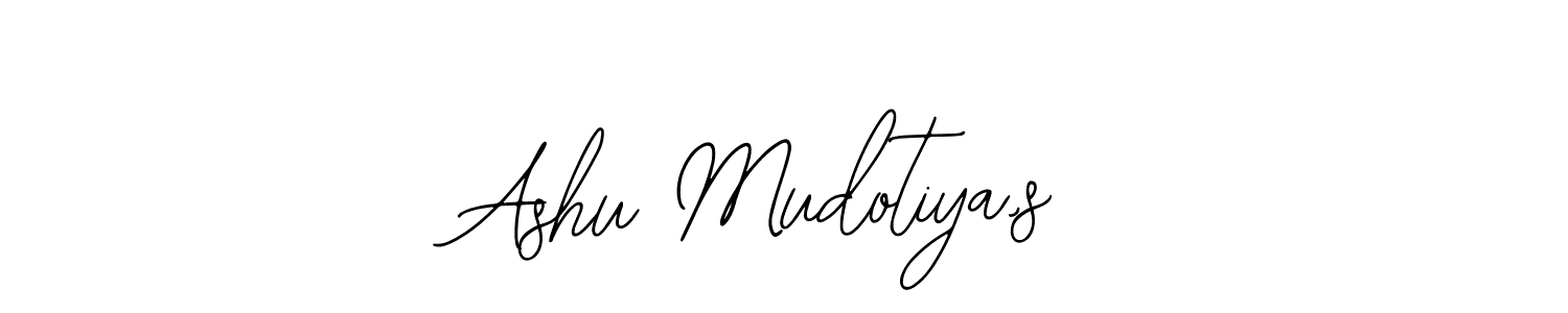 It looks lik you need a new signature style for name Ashu Mudotiya,s. Design unique handwritten (Bearetta-2O07w) signature with our free signature maker in just a few clicks. Ashu Mudotiya,s signature style 12 images and pictures png