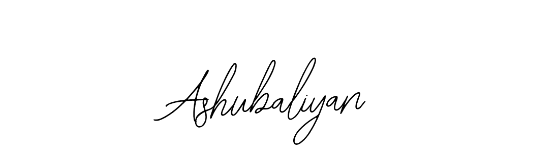How to make Ashubaliyan signature? Bearetta-2O07w is a professional autograph style. Create handwritten signature for Ashubaliyan name. Ashubaliyan signature style 12 images and pictures png