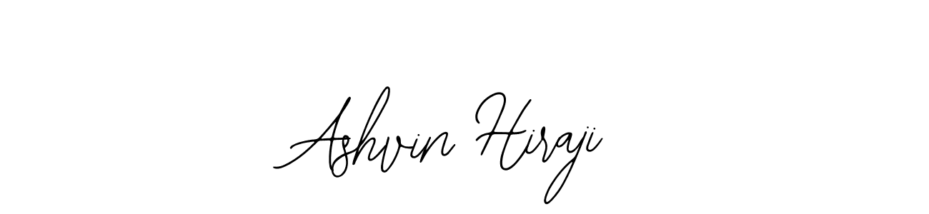 How to make Ashvin Hiraji name signature. Use Bearetta-2O07w style for creating short signs online. This is the latest handwritten sign. Ashvin Hiraji signature style 12 images and pictures png