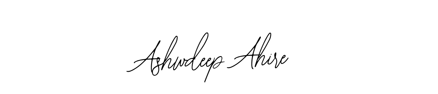 The best way (Bearetta-2O07w) to make a short signature is to pick only two or three words in your name. The name Ashwdeep Ahire include a total of six letters. For converting this name. Ashwdeep Ahire signature style 12 images and pictures png