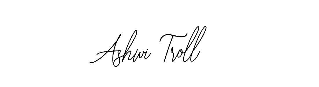 Use a signature maker to create a handwritten signature online. With this signature software, you can design (Bearetta-2O07w) your own signature for name Ashwi Troll. Ashwi Troll signature style 12 images and pictures png
