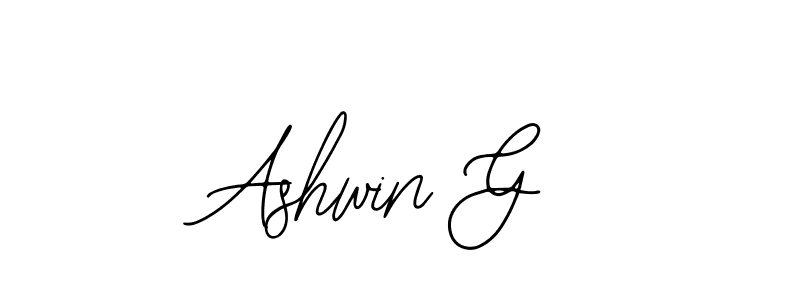 The best way (Bearetta-2O07w) to make a short signature is to pick only two or three words in your name. The name Ashwin G include a total of six letters. For converting this name. Ashwin G signature style 12 images and pictures png
