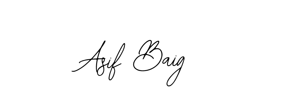 Use a signature maker to create a handwritten signature online. With this signature software, you can design (Bearetta-2O07w) your own signature for name Asif Baig. Asif Baig signature style 12 images and pictures png