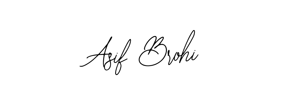 How to make Asif Brohi name signature. Use Bearetta-2O07w style for creating short signs online. This is the latest handwritten sign. Asif Brohi signature style 12 images and pictures png