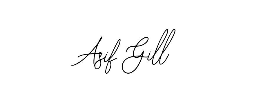 Design your own signature with our free online signature maker. With this signature software, you can create a handwritten (Bearetta-2O07w) signature for name Asif Gill. Asif Gill signature style 12 images and pictures png