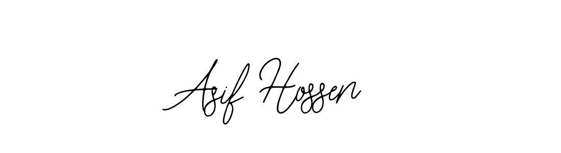 The best way (Bearetta-2O07w) to make a short signature is to pick only two or three words in your name. The name Asif Hossen include a total of six letters. For converting this name. Asif Hossen signature style 12 images and pictures png