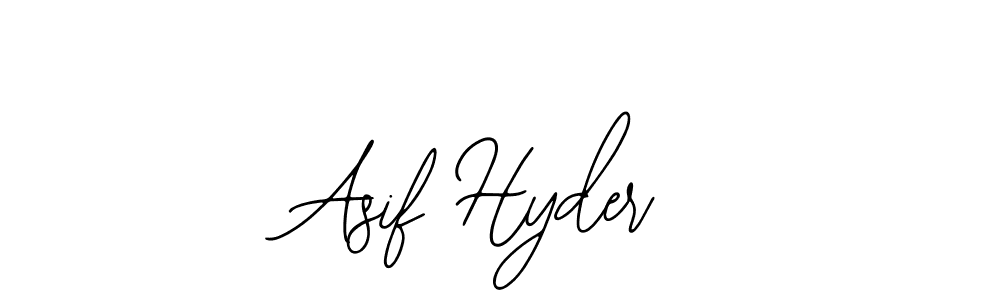 How to Draw Asif Hyder signature style? Bearetta-2O07w is a latest design signature styles for name Asif Hyder. Asif Hyder signature style 12 images and pictures png