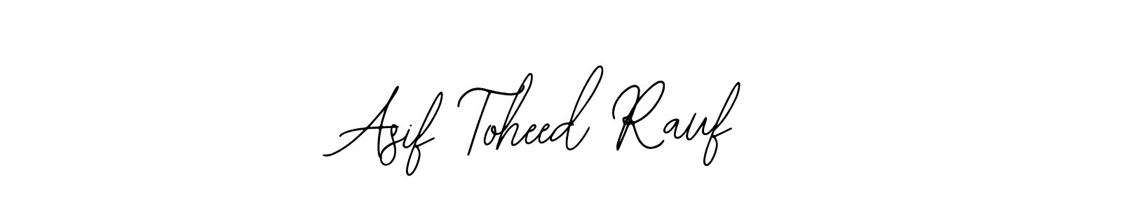 Use a signature maker to create a handwritten signature online. With this signature software, you can design (Bearetta-2O07w) your own signature for name Asif Toheed Rauf. Asif Toheed Rauf signature style 12 images and pictures png