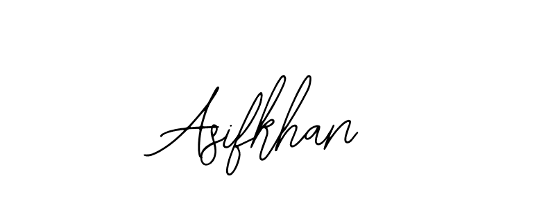 You should practise on your own different ways (Bearetta-2O07w) to write your name (Asifkhan) in signature. don't let someone else do it for you. Asifkhan signature style 12 images and pictures png