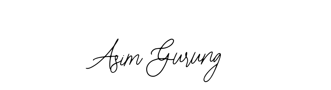 if you are searching for the best signature style for your name Asim Gurung. so please give up your signature search. here we have designed multiple signature styles  using Bearetta-2O07w. Asim Gurung signature style 12 images and pictures png