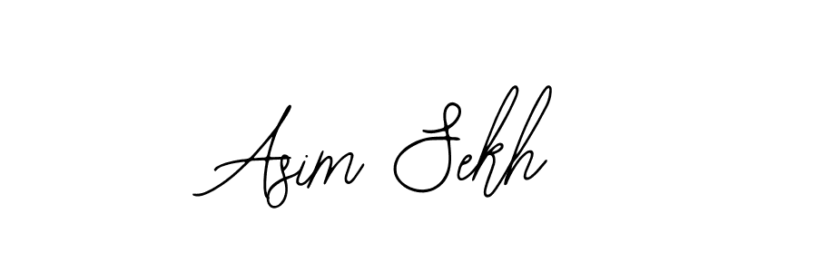 How to make Asim Sekh name signature. Use Bearetta-2O07w style for creating short signs online. This is the latest handwritten sign. Asim Sekh signature style 12 images and pictures png