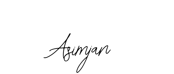 You can use this online signature creator to create a handwritten signature for the name Asimjan. This is the best online autograph maker. Asimjan signature style 12 images and pictures png