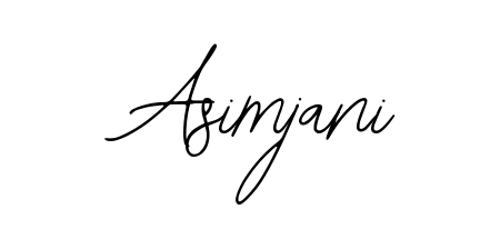 Transform the name Asimjani into a signature masterpiece using Bearetta-2O07w font. Ideal for photographers, artists, and creators looking for watermarks. Asimjani signature style 12 images and pictures png