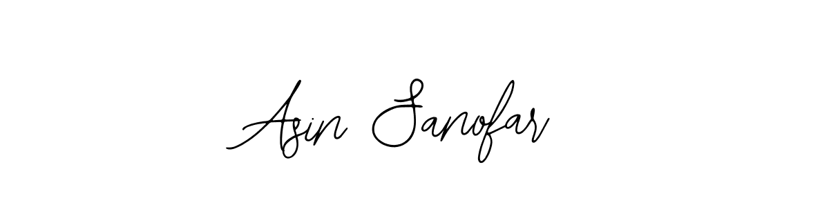 How to make Asin Sanofar name signature. Use Bearetta-2O07w style for creating short signs online. This is the latest handwritten sign. Asin Sanofar signature style 12 images and pictures png