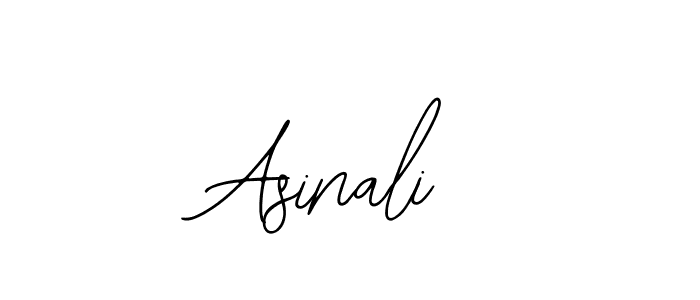 How to make Asinali name signature. Use Bearetta-2O07w style for creating short signs online. This is the latest handwritten sign. Asinali signature style 12 images and pictures png