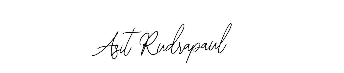 How to make Asit Rudrapaul name signature. Use Bearetta-2O07w style for creating short signs online. This is the latest handwritten sign. Asit Rudrapaul signature style 12 images and pictures png