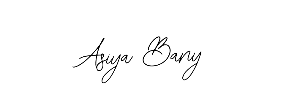 See photos of Asiya Bany official signature by Spectra . Check more albums & portfolios. Read reviews & check more about Bearetta-2O07w font. Asiya Bany signature style 12 images and pictures png