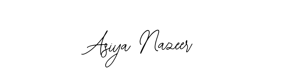 Also You can easily find your signature by using the search form. We will create Asiya Nazeer name handwritten signature images for you free of cost using Bearetta-2O07w sign style. Asiya Nazeer signature style 12 images and pictures png