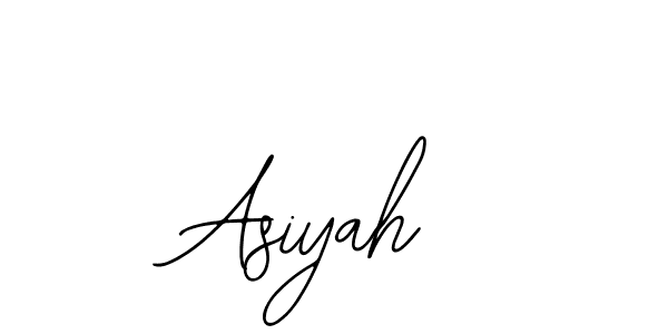 The best way (Bearetta-2O07w) to make a short signature is to pick only two or three words in your name. The name Asiyah include a total of six letters. For converting this name. Asiyah signature style 12 images and pictures png