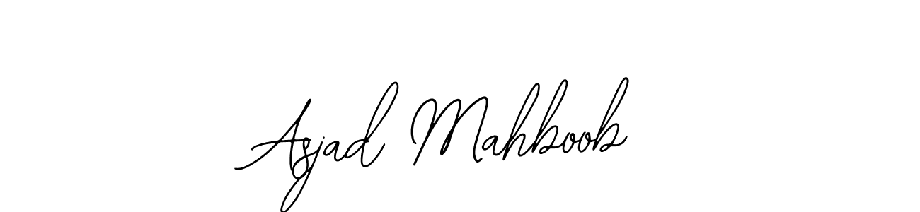 How to make Asjad Mahboob name signature. Use Bearetta-2O07w style for creating short signs online. This is the latest handwritten sign. Asjad Mahboob signature style 12 images and pictures png