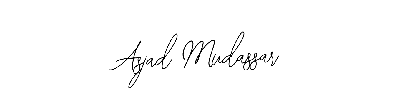 Bearetta-2O07w is a professional signature style that is perfect for those who want to add a touch of class to their signature. It is also a great choice for those who want to make their signature more unique. Get Asjad Mudassar name to fancy signature for free. Asjad Mudassar signature style 12 images and pictures png