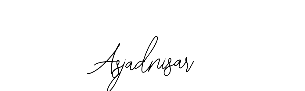 How to make Asjadnisar signature? Bearetta-2O07w is a professional autograph style. Create handwritten signature for Asjadnisar name. Asjadnisar signature style 12 images and pictures png