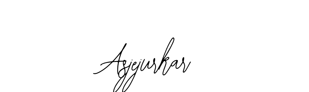 You should practise on your own different ways (Bearetta-2O07w) to write your name (Asjejurkar) in signature. don't let someone else do it for you. Asjejurkar signature style 12 images and pictures png