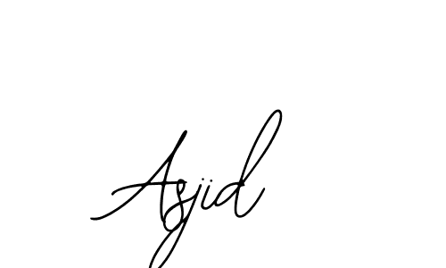 Design your own signature with our free online signature maker. With this signature software, you can create a handwritten (Bearetta-2O07w) signature for name Asjid. Asjid signature style 12 images and pictures png