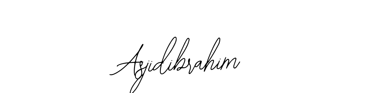 How to make Asjidibrahim name signature. Use Bearetta-2O07w style for creating short signs online. This is the latest handwritten sign. Asjidibrahim signature style 12 images and pictures png