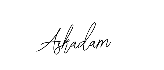 Similarly Bearetta-2O07w is the best handwritten signature design. Signature creator online .You can use it as an online autograph creator for name Askadam. Askadam signature style 12 images and pictures png