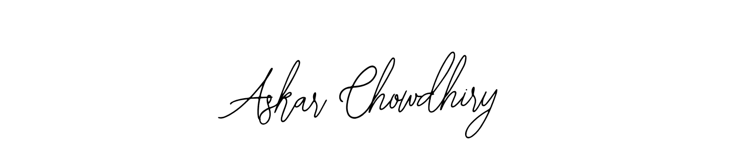 The best way (Bearetta-2O07w) to make a short signature is to pick only two or three words in your name. The name Askar Chowdhiry include a total of six letters. For converting this name. Askar Chowdhiry signature style 12 images and pictures png