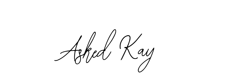 Design your own signature with our free online signature maker. With this signature software, you can create a handwritten (Bearetta-2O07w) signature for name Asked Kay. Asked Kay signature style 12 images and pictures png