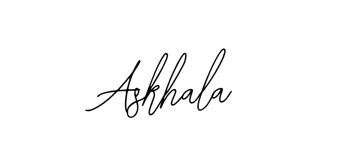 How to make Askhala name signature. Use Bearetta-2O07w style for creating short signs online. This is the latest handwritten sign. Askhala signature style 12 images and pictures png