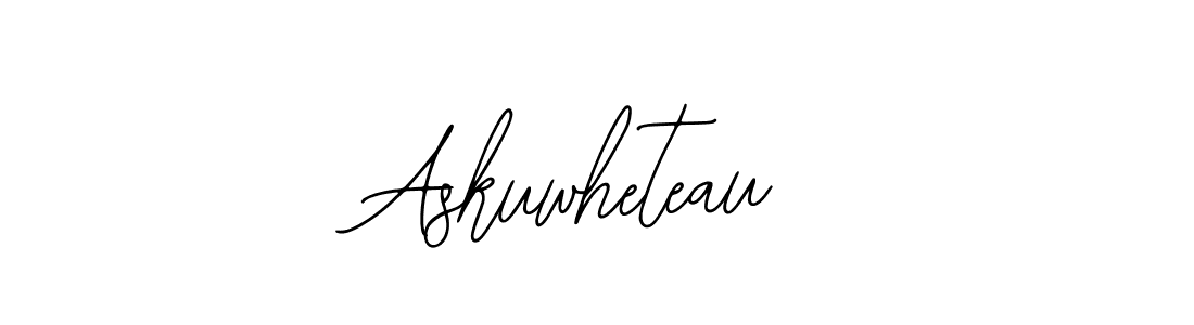 Design your own signature with our free online signature maker. With this signature software, you can create a handwritten (Bearetta-2O07w) signature for name Askuwheteau. Askuwheteau signature style 12 images and pictures png
