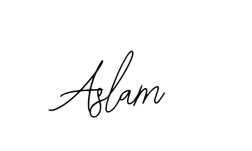 Create a beautiful signature design for name Aslam. With this signature (Bearetta-2O07w) fonts, you can make a handwritten signature for free. Aslam signature style 12 images and pictures png
