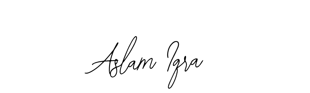 if you are searching for the best signature style for your name Aslam Iqra. so please give up your signature search. here we have designed multiple signature styles  using Bearetta-2O07w. Aslam Iqra signature style 12 images and pictures png