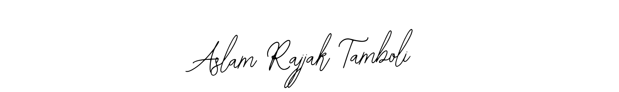if you are searching for the best signature style for your name Aslam Rajjak Tamboli. so please give up your signature search. here we have designed multiple signature styles  using Bearetta-2O07w. Aslam Rajjak Tamboli signature style 12 images and pictures png