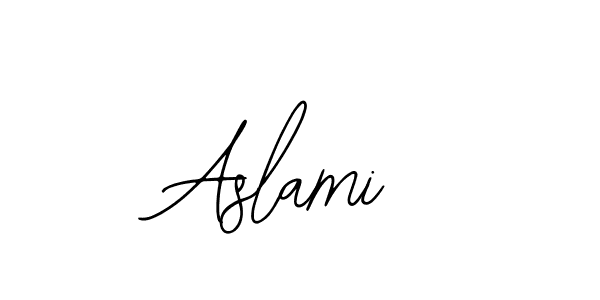 You should practise on your own different ways (Bearetta-2O07w) to write your name (Aslami) in signature. don't let someone else do it for you. Aslami signature style 12 images and pictures png