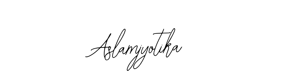 Make a beautiful signature design for name Aslamjyotika. Use this online signature maker to create a handwritten signature for free. Aslamjyotika signature style 12 images and pictures png