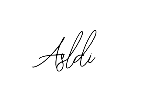 Use a signature maker to create a handwritten signature online. With this signature software, you can design (Bearetta-2O07w) your own signature for name Asldi. Asldi signature style 12 images and pictures png