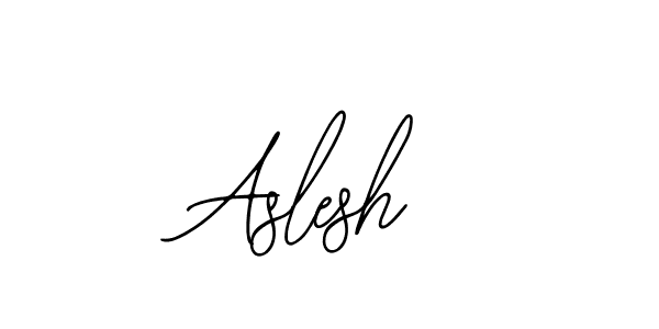 How to make Aslesh signature? Bearetta-2O07w is a professional autograph style. Create handwritten signature for Aslesh name. Aslesh signature style 12 images and pictures png