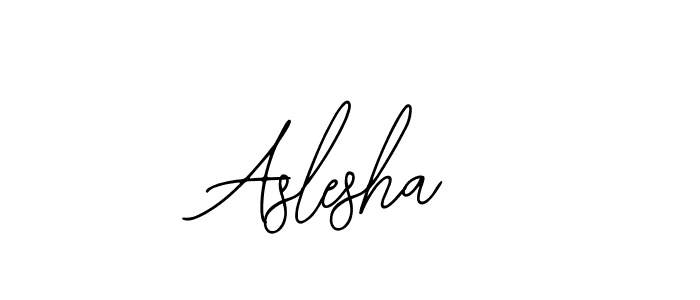 Design your own signature with our free online signature maker. With this signature software, you can create a handwritten (Bearetta-2O07w) signature for name Aslesha. Aslesha signature style 12 images and pictures png