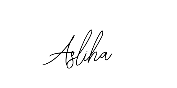 Design your own signature with our free online signature maker. With this signature software, you can create a handwritten (Bearetta-2O07w) signature for name Asliha. Asliha signature style 12 images and pictures png